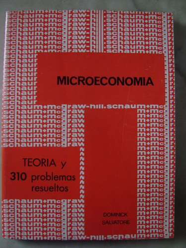 Microeconomia, Dominick Salvatore. Serie Schaum 1976