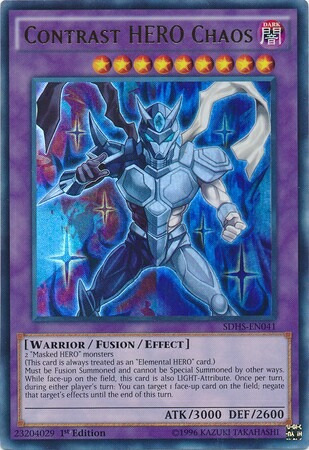 Contrast Hero Héroe Del Contraste Chaos Ultra Raro Yugioh