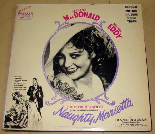 Jeanette Macdonald Nelson Eddy Naughty Marietta Lp Usa