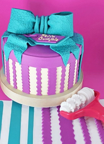Imagen 5 de 10 de Rodillo Cortante De Cintas Para Pastas, Fondant - Parpen