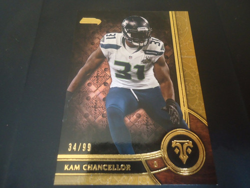 2015 Topps Triple Threads Gold Kam Chancellor Seahawks /99