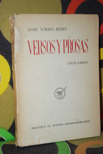 Versos Y Prosas Jaime Torres Bodet