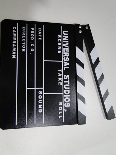 Claquete Show Cinema Universal Warner Paramount Hbo 30x27cm
