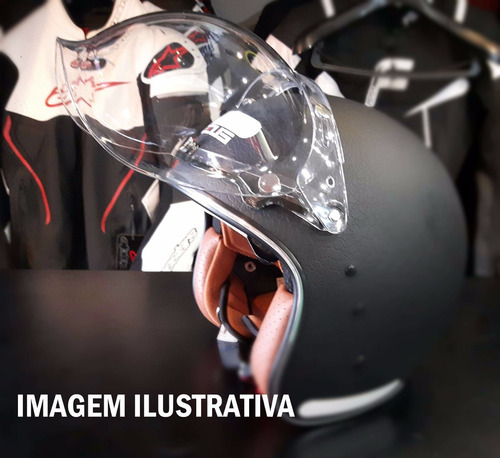 Viseira Bolha Com Flip Para Capacete Zeus 380 Cristal