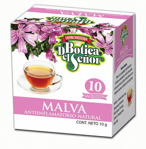 Té De Malva Botica Del Señor 10 Saquitos