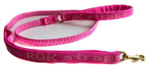 Correa Elastica Perros Rok Straps Delgada Rosa