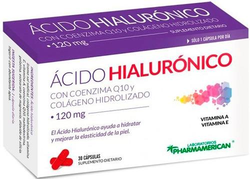 Acido Hialurónico + Colageno Y Q10, Antiedad X 30 Cápsulas