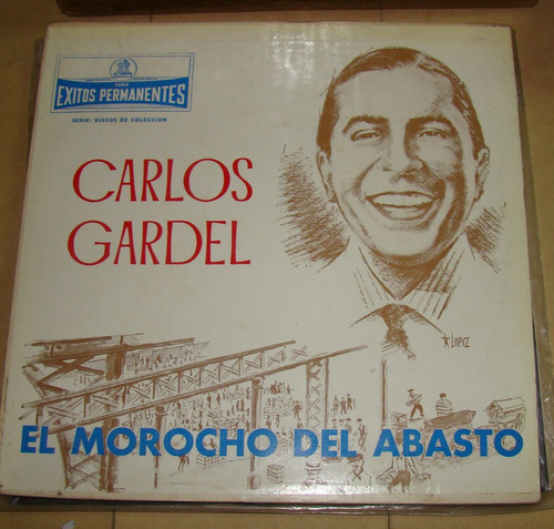 Carlos Gardel El Morocho Del Abasto Vinilo Lp Argent Kktus