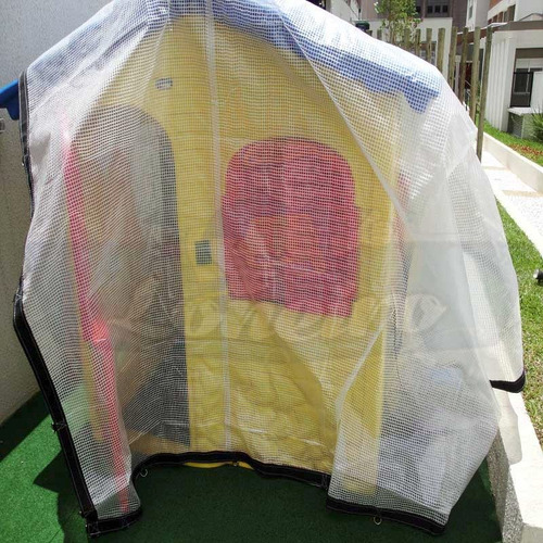 Lona 6x4 Transparente Cobertura Toldo Tenda Palco 400micras