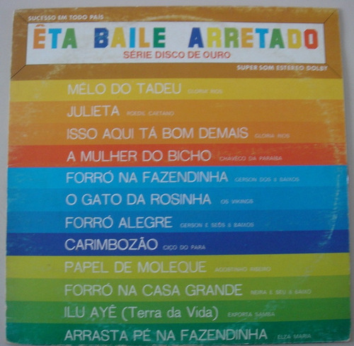 Lp - Eta Baile Arretado - Serie Disco De Ouro