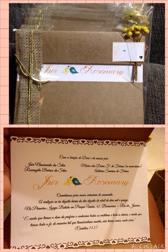 Imagem 3 de 3 de Convites De Casamento E Aniversários. Preço De 10 Unidades