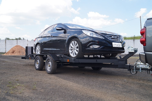 Reboque P/ Transporte Veiculos 2 Ton- Basculante Com Freio