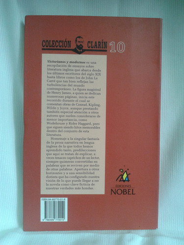 Imagen 2 de 3 de Victorianos Y Modernos Literatura Inglesa Carlos Pujol Nobel