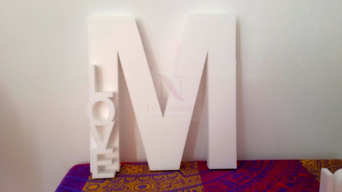 Imagen 6 de 8 de 5 Letras Corporeas 30 Cm Polyfan Pintadas Carteles Negocios