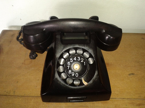 Telefone Antigo Em Baquelite Perfeito (only Wood426)