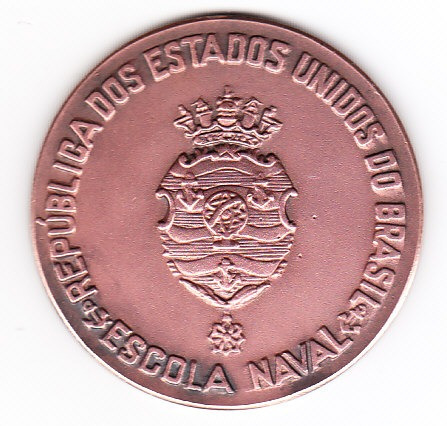 Medalla Escuela Naval República Dos Estados Unidos Do Brasil