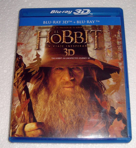 El Hobbit Un Viaje Inesperado Cuadruple Blu Ray 3d Excelente (Usado)