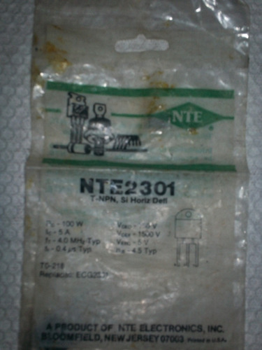 Transistor Nte2301 Remplazo Ecg2301