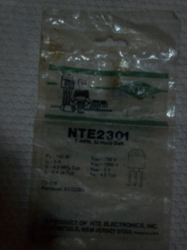 Transistor Nte2301 Remplazo Ecg2301