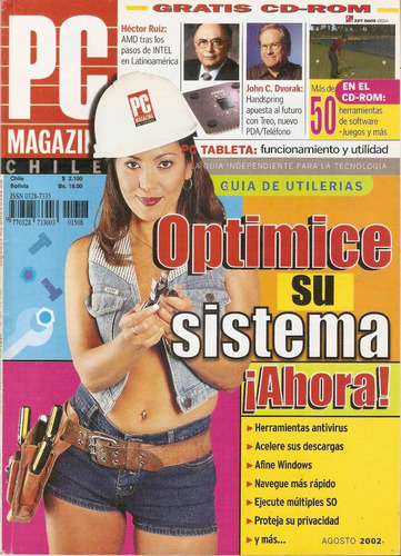 Revista Pc Magazine Chile, Agosto 2002 + Cd