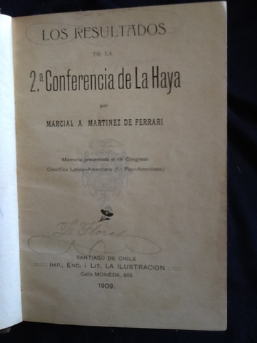 Resultados Conferencia De La Haya - Marcial Martínez Ferrari