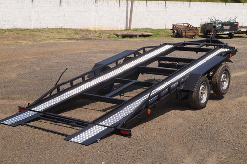 Reboque P/ Transporte Veiculos 2 Ton- Basculante Com Freio