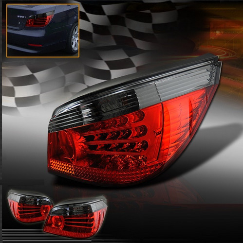 Bmw M5 2006 - 2007 Juego De Calaveras Tipo Led Lente Roj Ahu