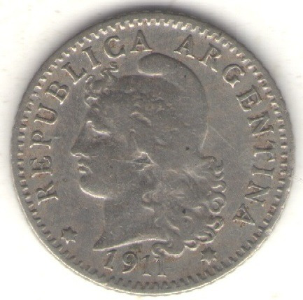 Argentina 5 Centavos 1911 Mb