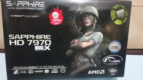 Placa De Video Sapphire Radeon 7970 Hd Gddr5 384 Bits