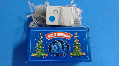 Pisca Pisca Led Azul Natal 100 Lâmpadas 8 Funções 8 Mêtros