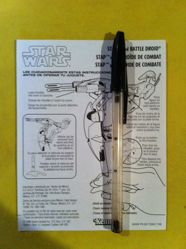 Star Wars Instrucciones Stap