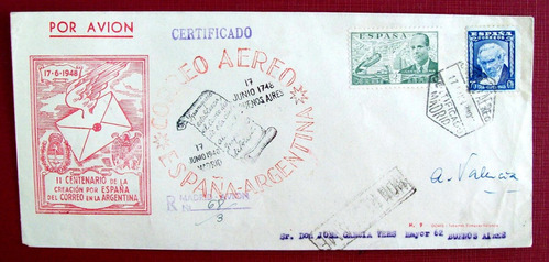 España - Sobre Matasello Alusivo 200 Años Correo L2822