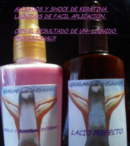 Combo Alisado+ Shock  Liquido Quilmes Zona Sur. Envios Mp