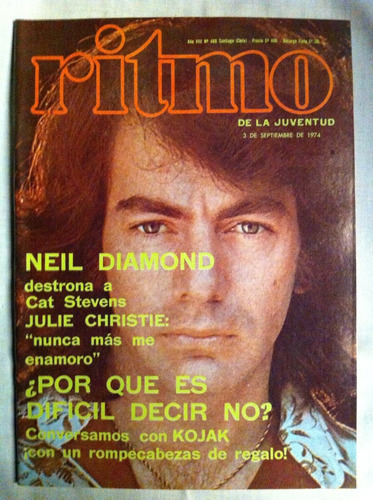 Revista Ritmo  Neil Diamond Nº469, Sep 74 Vodanovic