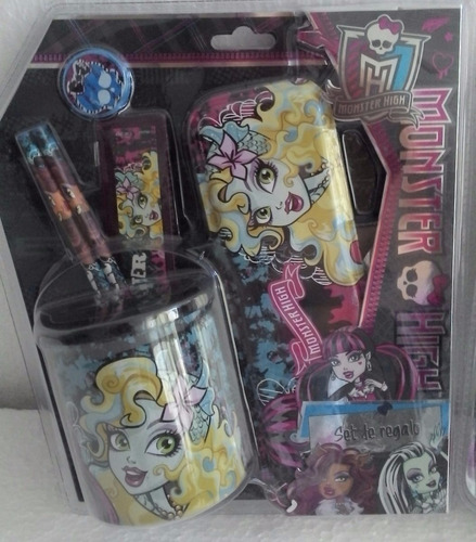 Set Escolar 6 Pzas  Sofia - Monster High    Lic. Original