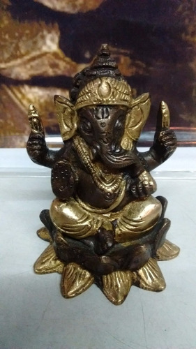 Ganesha ( Estatuilla De Bronce ) 8 Cms.