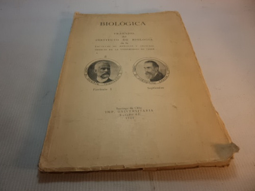 Biologia Universidad De Chile 1944 V. Izquierdo A Garcia