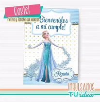 Comprar Cumple Frozen - Cartel Bienvenidos Frozen Para Imprimir