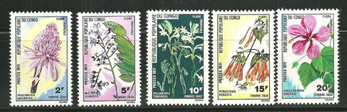 Rep Pop Del Congo 1971 : Flora , Flores