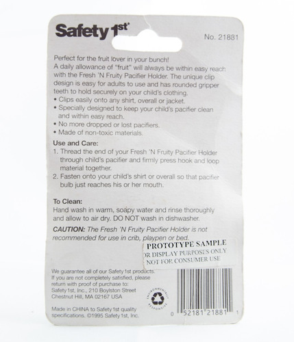 Imagen 2 de 2 de Cinta Para Sostener Al Chupete - Safety 1st