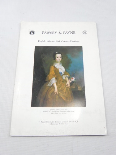 Catalogo Pinturas Siglo 18 Y 19 Pawsey & Payne Inglaterra