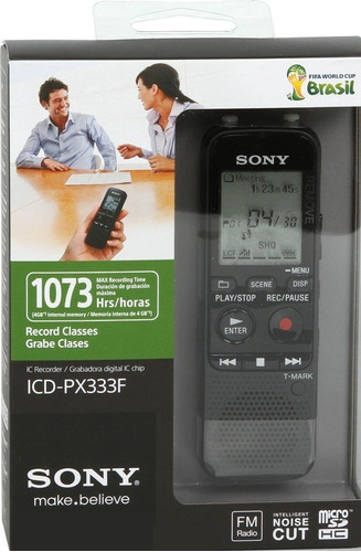 Grabadora Periodista Sony 4gb Digital Usb Radio Fm Grabable