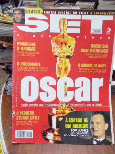 Revista Set. Oscar/stuart Little/hurricane.denzel/tom Hanks