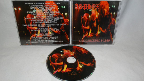 Asphyx /evoker - Live Geronimo 3/12/89 (split Cd Factory Bot