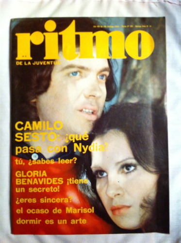 Revista Ritmo  Camilo Sesto Nº 448, Abr 1974 Marisol. Bowie