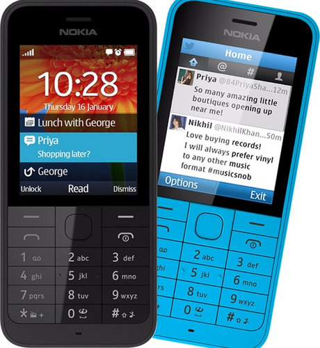Telefono Celular Nokia 220 Pantalla Grande Doble Sim Camara