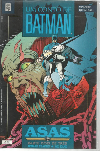 Um Conto De Batman N° 02 - Asas - Em Português - Editora Abril - Formato 17 X 26 - Capa Mole - 1993 - Bonellihq Cx440 H18