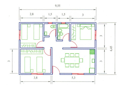 Casa De 3 Dormitorios, A Construir En 30 Días- Totalmente En Ladrillos Y Hormigón - No Son Prefabricadas