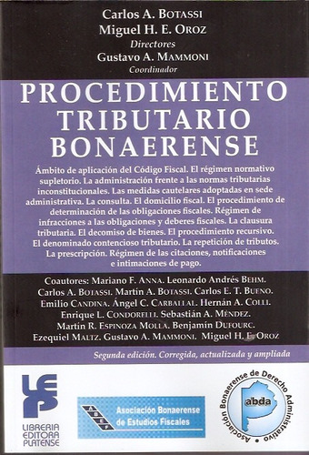 Procedimiento Tributario Bonaerense - Botassi - Platense