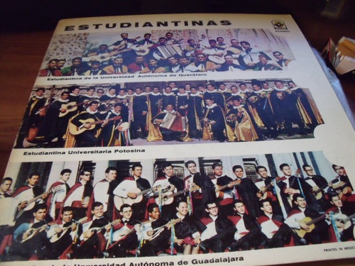 Lp Album De Estudiantinas Guadalajara, Potosina Y Quererato